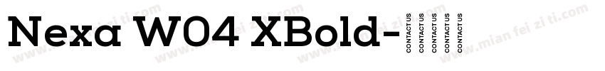 Nexa W04 XBold字体转换